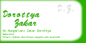 dorottya zakar business card